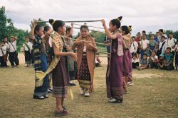 Children put on a celebration to thank us for building their new school :